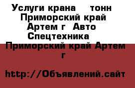 Услуги крана 50 тонн - Приморский край, Артем г. Авто » Спецтехника   . Приморский край,Артем г.